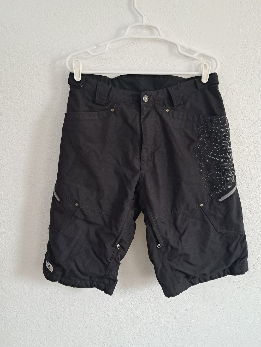 The North Face Cryptic Shorts Mens Lg Black Cargo Pockets Athleisure Outdoor